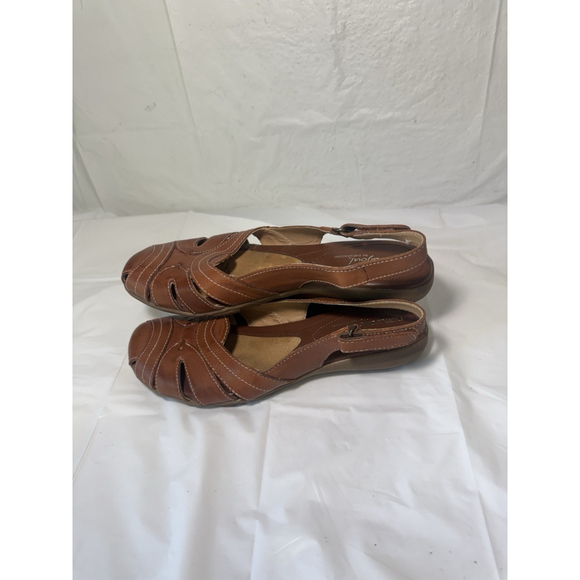 NATURALIZER NATURAL SOLE Brown CAYENNE Leather SANDAL size 9 - Picture 15 of 15